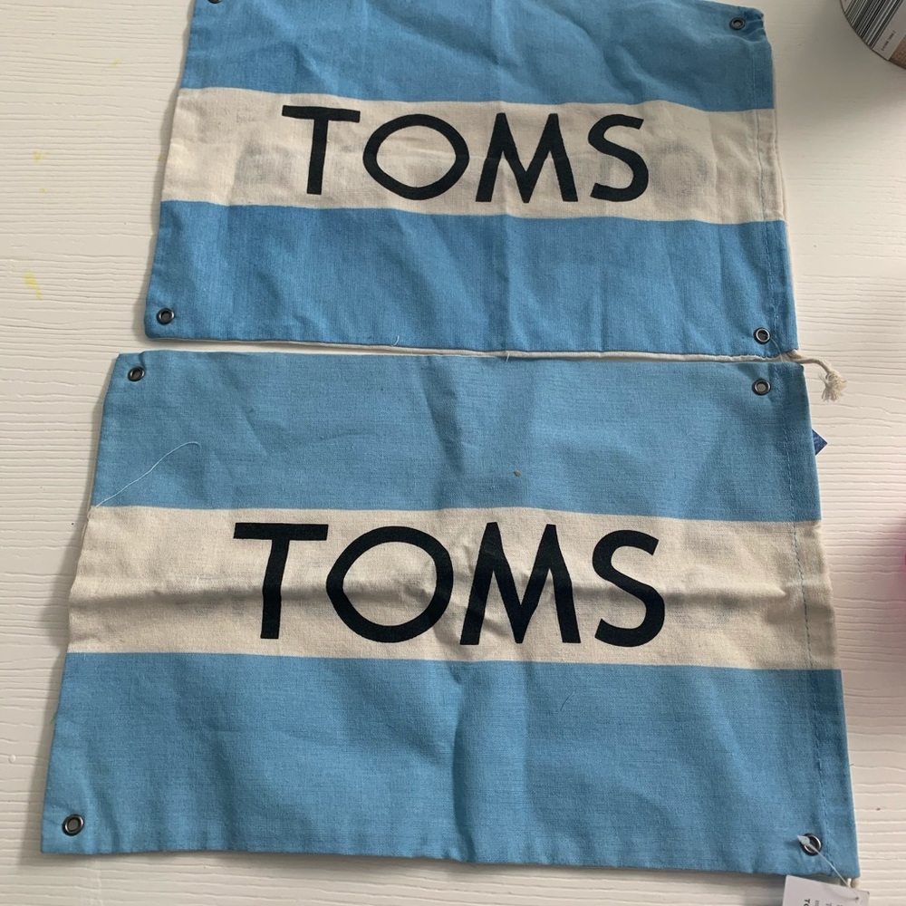 Toms shoe bags. Never used.
